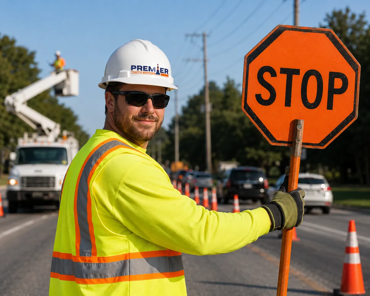 Certified traffic control flagger