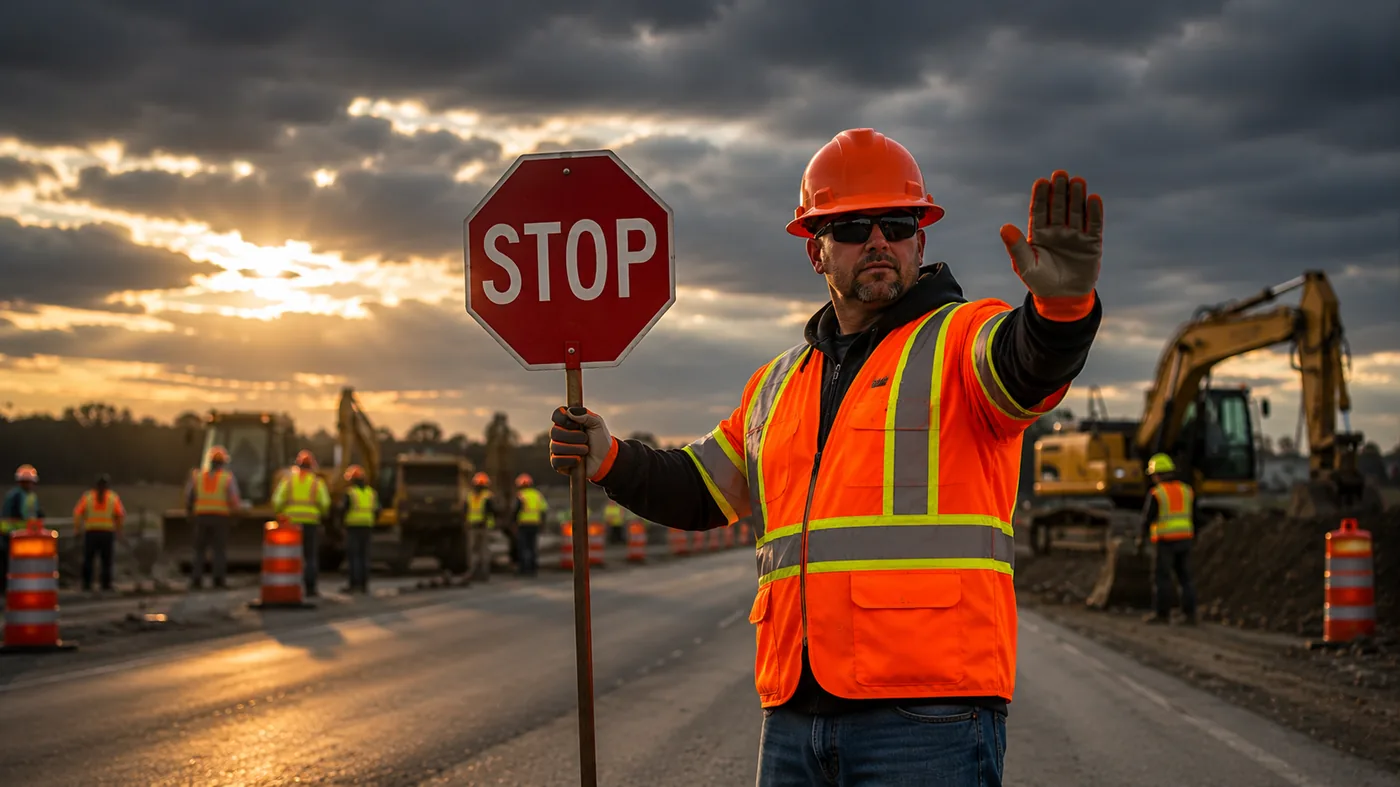 Traffic control work zone safety