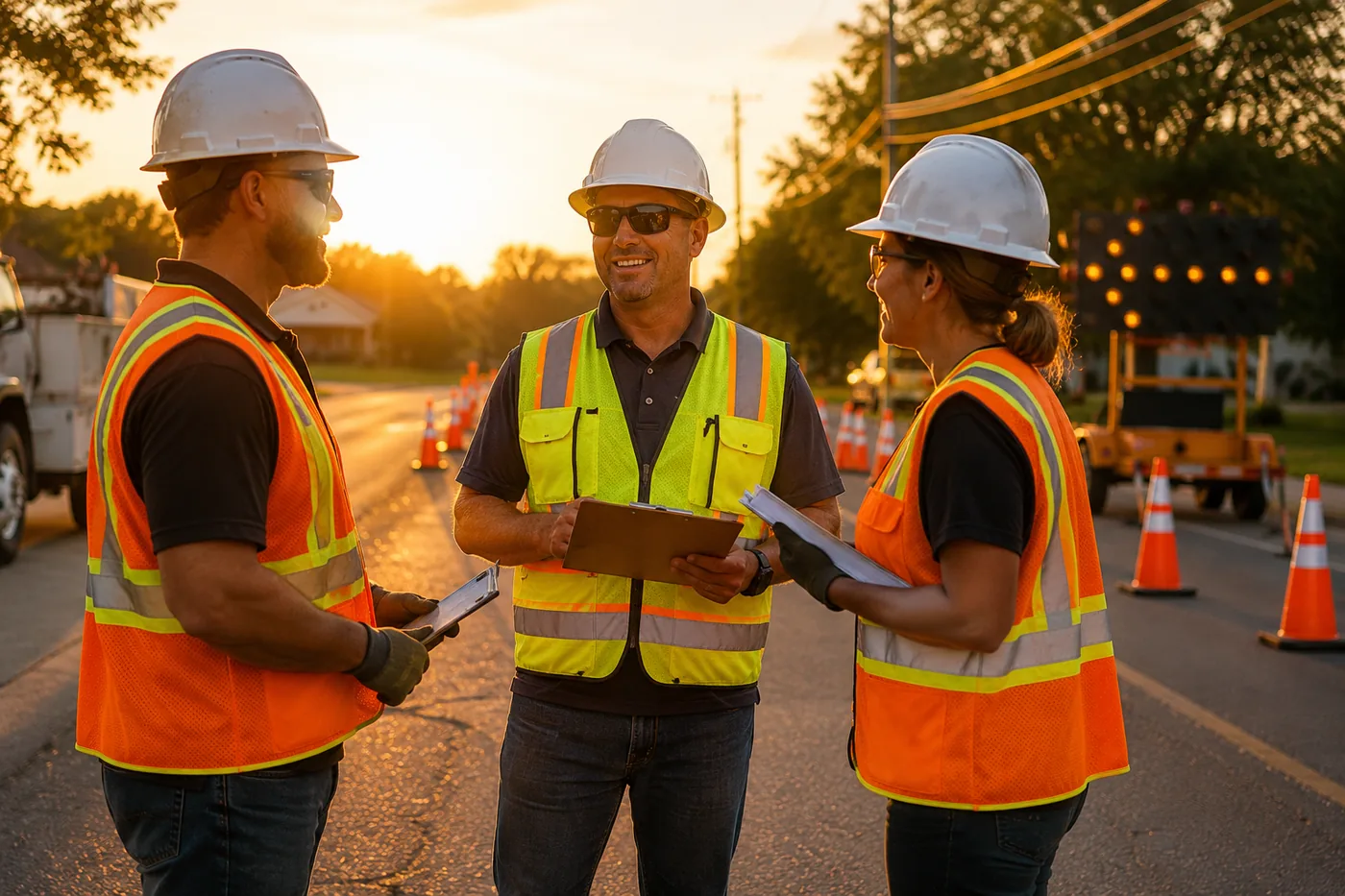 Premier Traffic Services crew at work